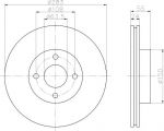 Textar 92037700 тормозной диск на FORD SIERRA Наклонная задняя часть (GBC, GBG)