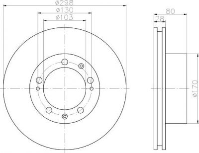 Textar 92064600 тормозной диск на PORSCHE 911 Speedster (964)