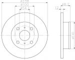 Textar 92065500 тормозной диск на TOYOTA COROLLA Liftback (_E9_)
