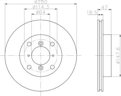 Textar 92069100 тормозной диск на SUZUKI SWIFT II седан (AH, AJ)