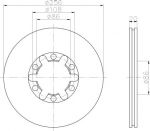 Textar 92079600 тормозной диск на MAZDA E-SERIE автобус (SR1)