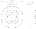 Textar 92080000 тормозной диск на NISSAN 100 NX (B13)