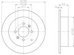 Textar 92080703 тормозной диск на PEUGEOT 406 Break (8E/F)