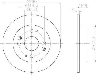 Textar 92081700 тормозной диск на ROVER 600 (RH)