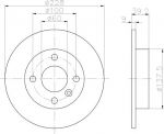 Textar 92082800 тормозной диск на VOLVO 460 L (464)