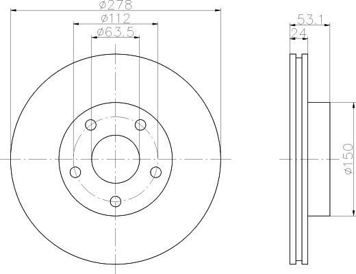 Textar 92092400 тормозной диск на FORD SCORPIO I (GAE, GGE)