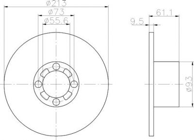 Textar 92092600 тормозной диск на ROVER MINI