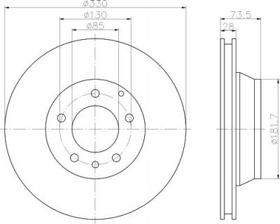 TEXTAR Тоpмозной диск Brake discs passenger car (92122005)