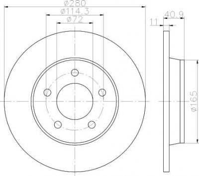 Textar 92130600 тормозной диск на MAZDA 3 седан (BL)