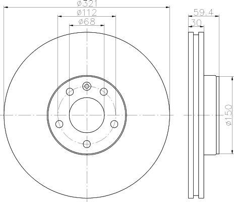 Textar 92132305 тормозной диск на AUDI A6 Allroad (4FH, C6)