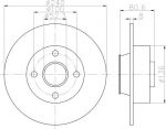 Textar 92154403 тормозной диск на RENAULT MEGANE II седан (LM0/1_)