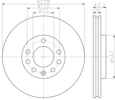 Textar 92156400 тормозной диск на OPEL CORSA D
