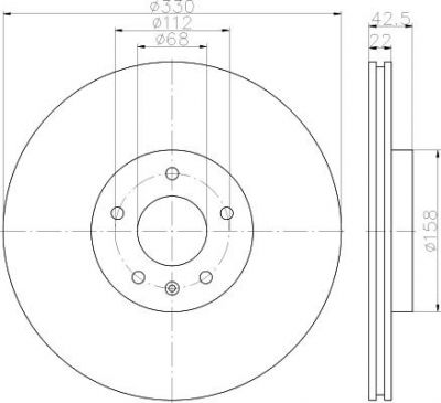 Textar 92160403 тормозной диск на AUDI A6 Allroad (4FH, C6)