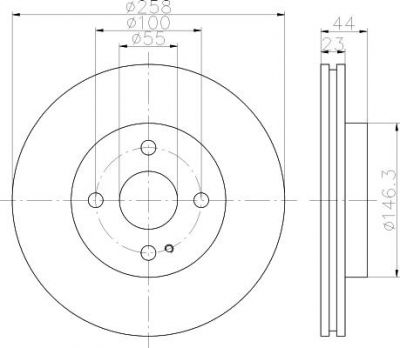 Textar 92166803 тормозной диск на MAZDA 2 (DE)
