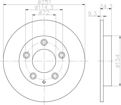 Textar 92169300 тормозной диск на MAZDA 323 F V (BA)