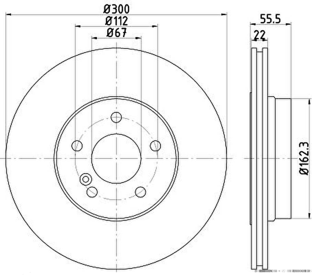 Textar 92176203 тормозной диск на MERCEDES-BENZ E-CLASS универсал (S210)