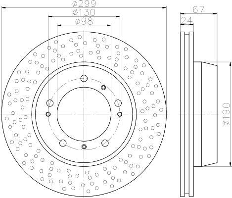 Textar 92176703 тормозной диск на PORSCHE BOXSTER (987)