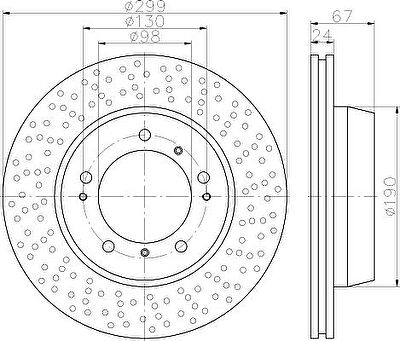 Textar 92176710 тормозной диск на PORSCHE BOXSTER (987)