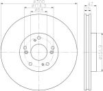 Textar 92177903 тормозной диск на HONDA CR-V II (RD_)
