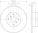 Textar 92179303 тормозной диск на TOYOTA MR 2 I (AW1_)