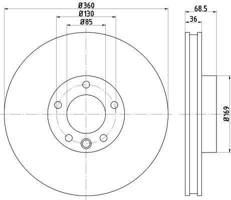 Textar 92219505 тормозной диск на VW TOUAREG (7P5)