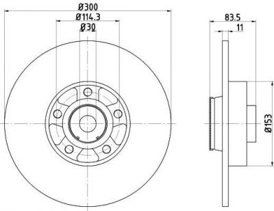 Textar 92233100 тормозной диск на RENAULT LAGUNA III (BT0/1)