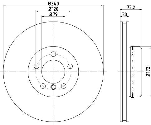 Textar 92264925 тормозной диск на 1 (F20)