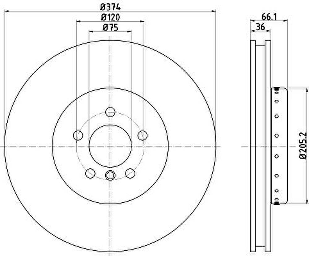 Textar 92266025 тормозной диск на 6 купе (F13)