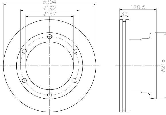 Textar 93087500 тормозной диск на MERCEDES-BENZ VARIO автобус