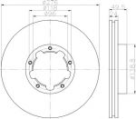 Textar 93185303 тормозной диск на NISSAN CABSTAR E