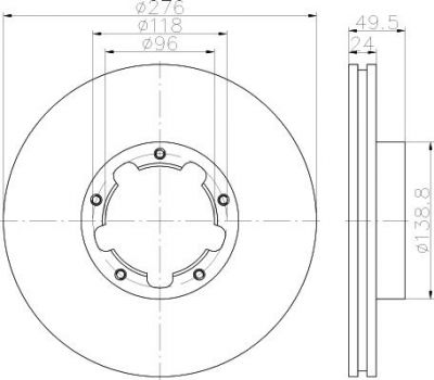 Textar 93185303 тормозной диск на NISSAN CABSTAR E