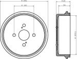 Textar 94021700 тормозной барабан на TOYOTA TERCEL (AL2_)