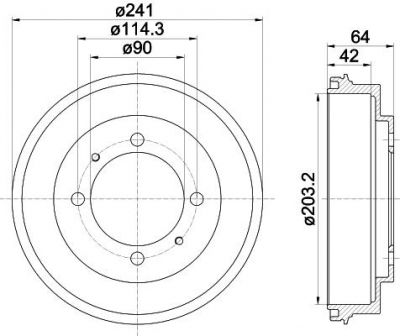 Textar 94030100 тормозной барабан на MITSUBISHI CARISMA (DA_)