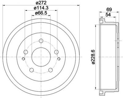 Textar 94034300 тормозной барабан на DAIHATSU TERIOS (J2_)