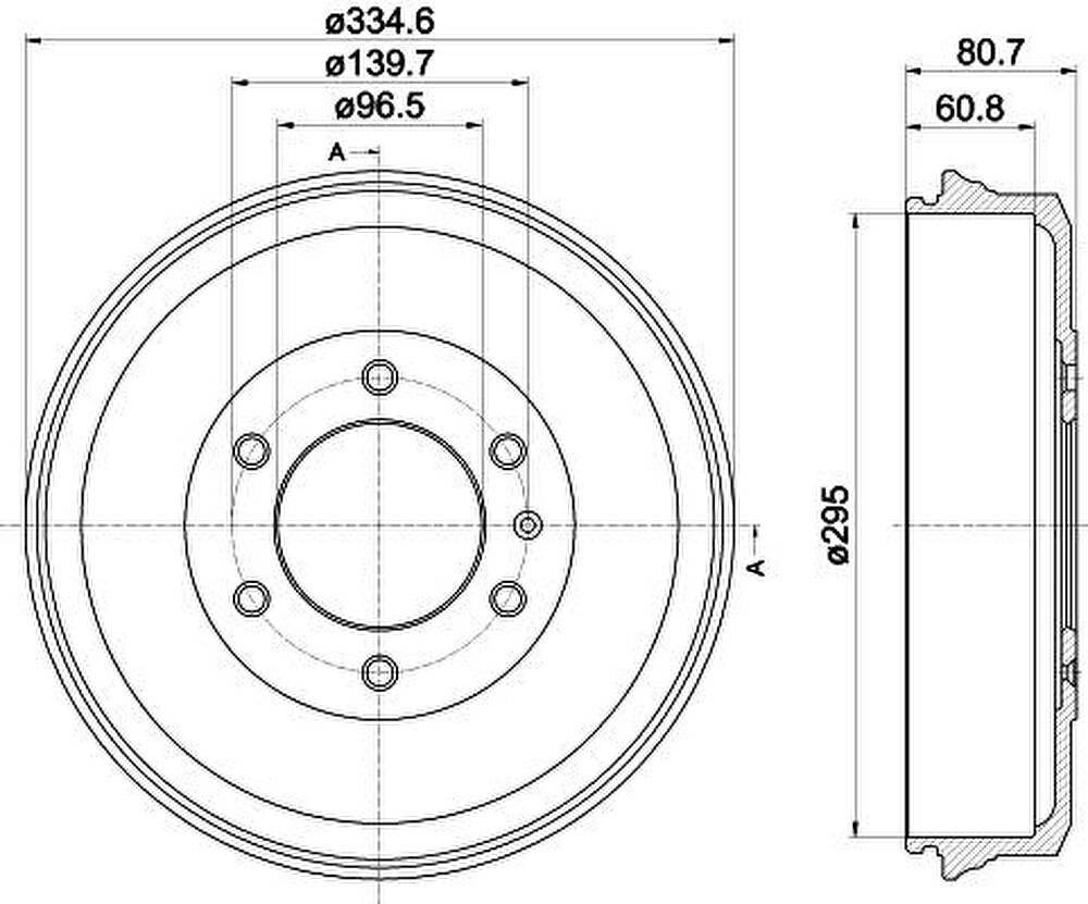 Textar 94040300 тормозной барабан на OPEL CAMPO (TF_)