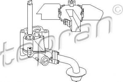 Topran 100 257 масляный насос на VW GOLF III (1H1)