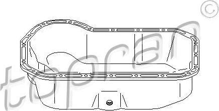 Topran 100 832 масляный поддон на VW PASSAT Variant (3A5, 35I)