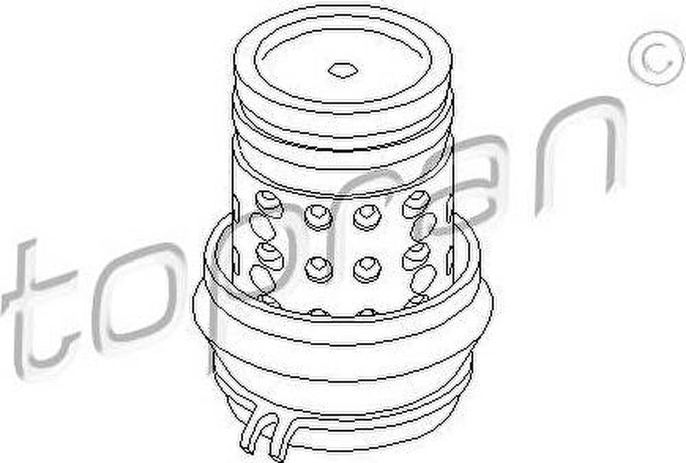 Topran 103 017 подвеска, двигатель на VW GOLF III (1H1)