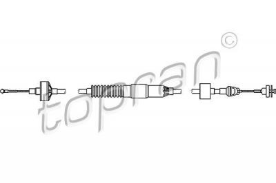 Topran 103 145 трос, управление сцеплением на VW GOLF III (1H1)