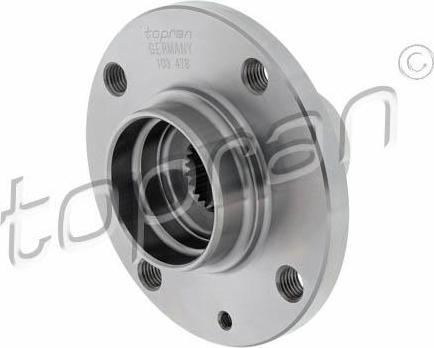 Topran 103 478 ступица колеса на VW POLO CLASSIC (6KV2)