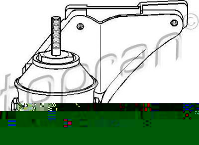 Topran 103 729 подвеска, двигатель на AUDI 100 (4A, C4)