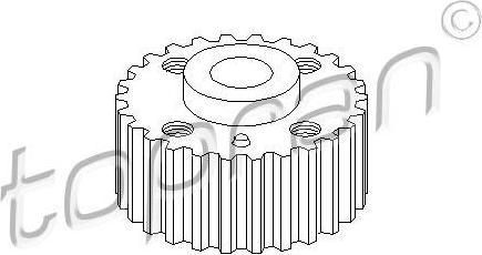 Topran 108 698 шестерня, коленчатый вал на VW GOLF IV (1J1)