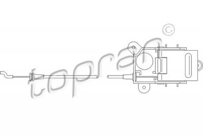 Topran 109 448 трос, замок двери на VW LT 28-46 II фургон (2DA, 2DD, 2DH)
