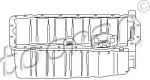 Topran 109 616 масляный поддон на VW GOLF IV (1J1)