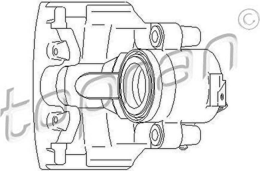 Topran 110 288 тормозной суппорт на VW PASSAT Variant (3B6)