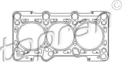 Topran 110 986 прокладка, головка цилиндра на AUDI A6 Avant (4B5, C5)