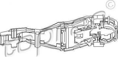 Topran 111 185 ручка двери на VW GOLF IV (1J1)