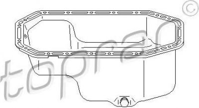 Topran 111 406 масляный поддон на SEAT LEON (1P1)