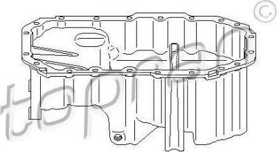 Topran 112 091 масляный поддон на VW JETTA III (1K2)