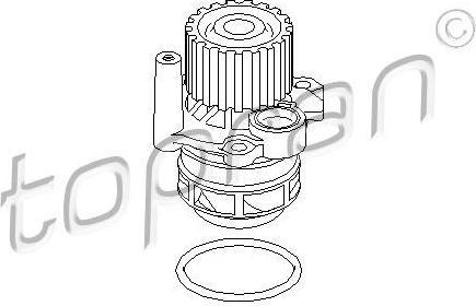 Topran 112 943 водяной насос на VW PASSAT (3C2)
